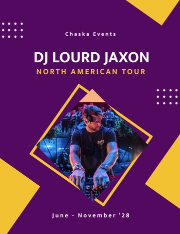 Free Dj Tour Flyer Template to Edit Online