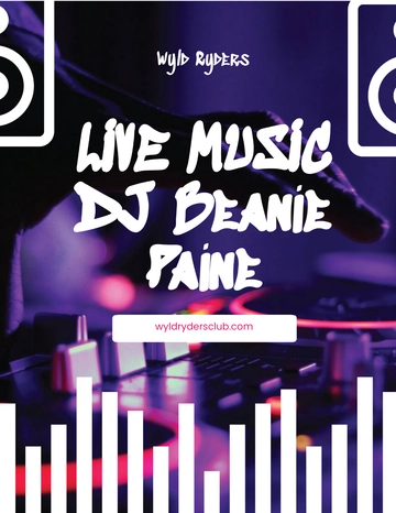 Free Live DJ Promotion Flyer Template to Edit Online
