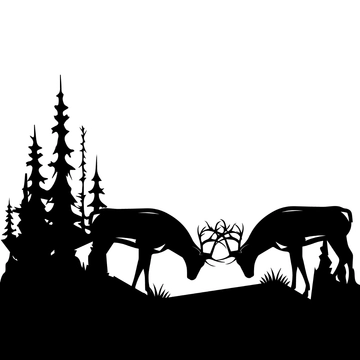 Free Deer Fighting Clipart Template to Edit Online