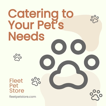 Free Pet Store Instagram Post Template to Edit Online