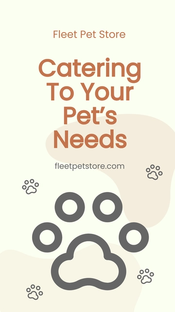 Free Pet Store Whatsapp Post Template to Edit Online