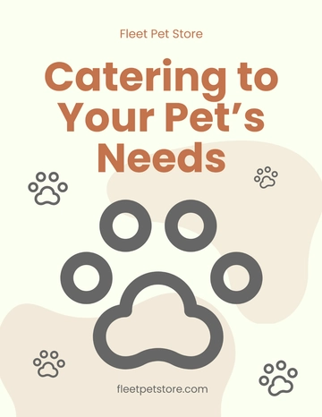 Free Pet Store Flyer Template to Edit Online