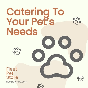 Free Pet Store Linkedin Post Template to Edit Online