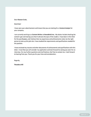 Request Letter for Job
