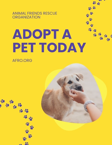 Free Adopt A Pet Flyer Template to Edit Online
