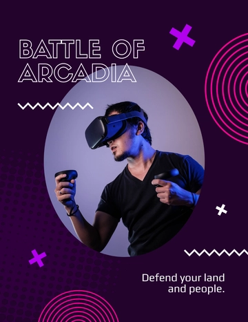 Free Video Games Flyer Template to Edit Online