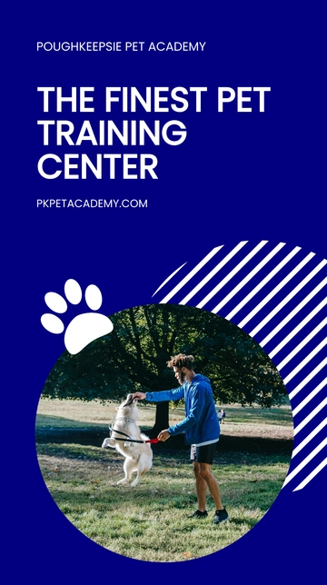 Free Pet Training Whatsapp Post Template to Edit Online