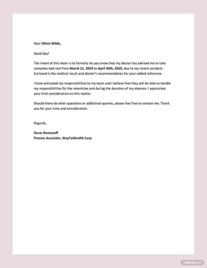 Request Letter for Leave