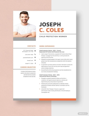 Child Protection Worker Resume