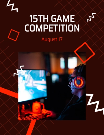 Free Game Competition Flyer Template to Edit Online