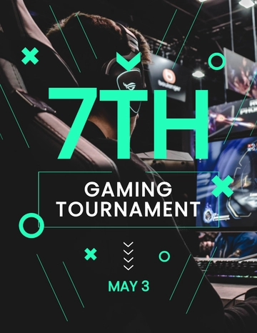 Free Gaming Tournament Flyer Template to Edit Online