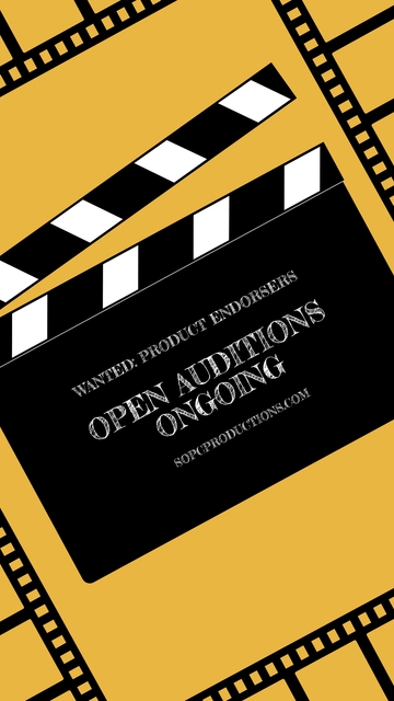 Free Audition Advertisement Whatsapp Post Template to Edit Online