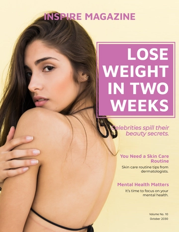 Free Lifestyle and Fitness Magazine Template to Edit Online