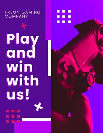 Free Gaming Company Ad Flyer Template to Edit Online