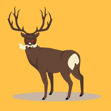 Free Angry Deer Clipart Template to Edit Online