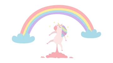 Free Funny Unicorn Desktop Wallpaper Template to Edit Online