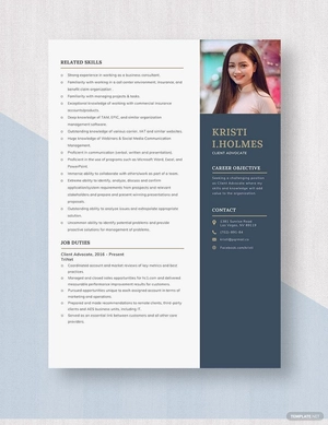 Client Advocate Resume