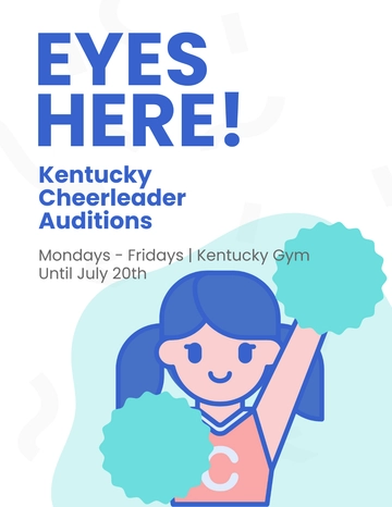 Free Cheerleading Audition Flyer Template to Edit Online Free Cheerleading Audition Flyer Template to Edit Online