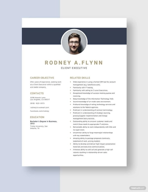Client Executive Resume