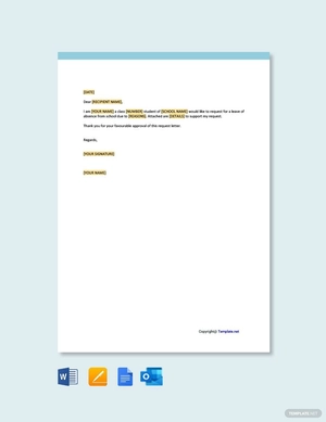 Request Letter to Principal