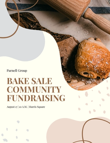 Free Community Fundraising Flyer Template to Edit Online