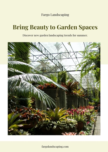 Free Landscaping Magnet Template to Edit Online