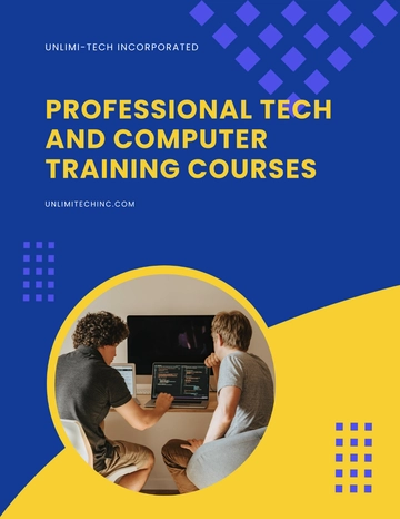 Free Training Courses Flyer Template to Edit Online