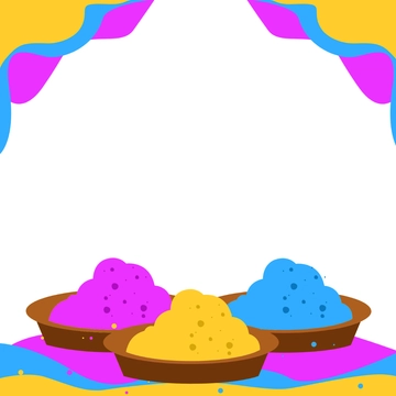 Free Holi Border Clipart Template to Edit Online