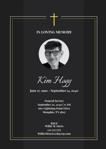 Free Personalized Catholic Funeral Card Template to Edit Online