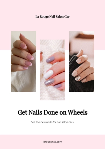 Free Nail Salon Car Magnet Template to Edit Online