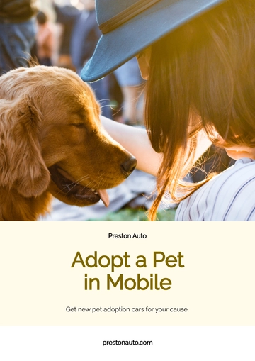 Free Adopt Pets Car Magnet Template to Edit Online