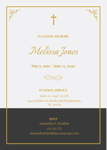 Free Catholic Funeral Card Template to Edit Online
