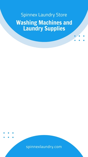 Free Laundry Store Snapchat Geofilter Template to Edit Online