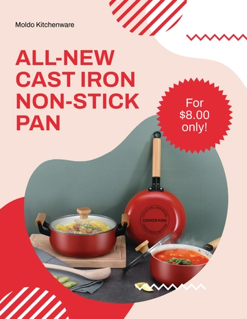 Free Kitchenware Product Flyer Template to Edit Online