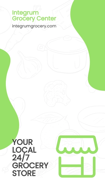 Free Grocery Store Snapchat Geofilter Template to Edit Online