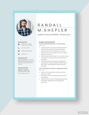 Career Development Specialist Resume