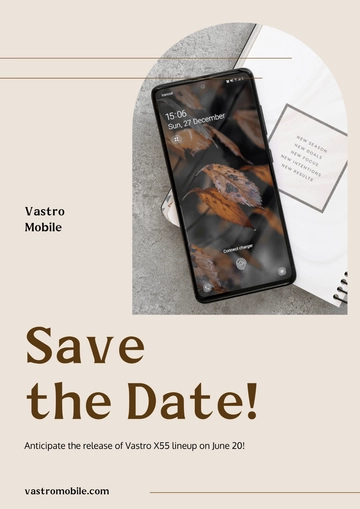 Free Simple Save The Date Magnet Template to Edit Online
