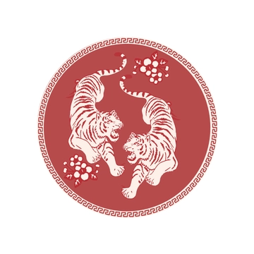 Free Double Tiger Clipart Template to Edit Online