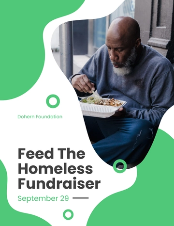 Free Feed The Homeless Fundraiser Flyer Template to Edit Online