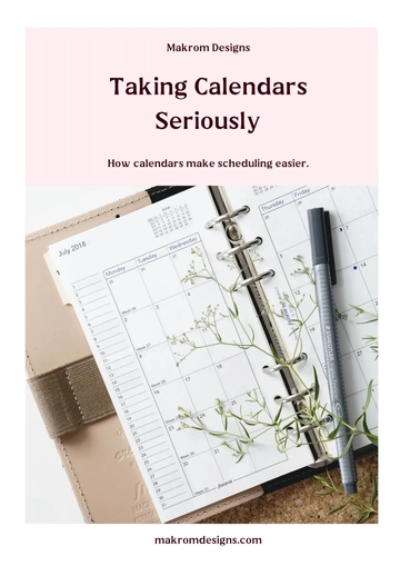 Free Aesthetic Calendar Magnet Template to Edit Online