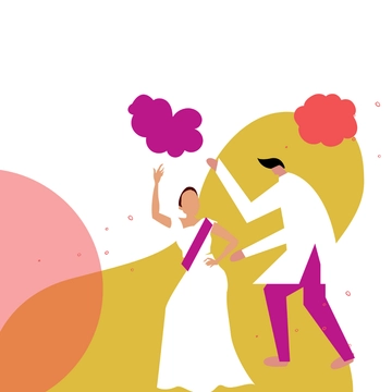 Free Animated Holi Clipart Template to Edit Online