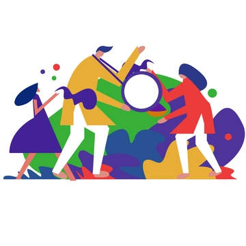 Free Traditional Holi Clipart Template to Edit Online