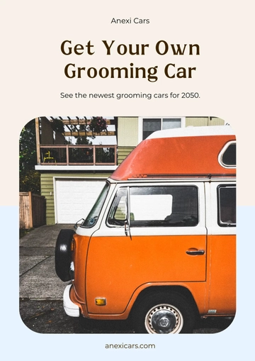 Free Grooming Car Magnet Template to Edit Online