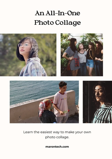 Free Photo Collage Magnet Template to Edit Online