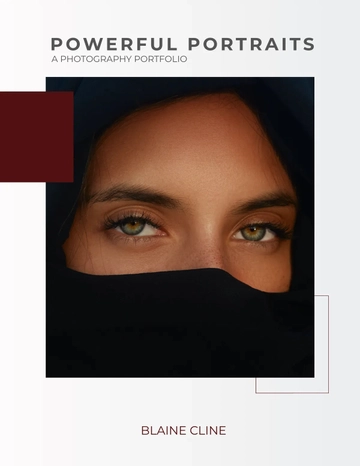 Free Photography Portfolio Photo Book Template to Edit Online