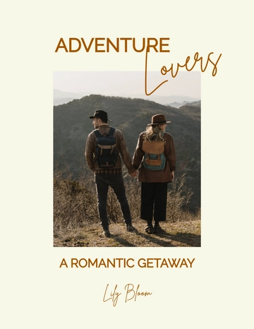 Free Couple Travel Photobook Template to Edit Online