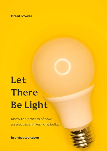 Free Electrician Magnet Template to Edit Online