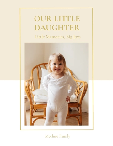 Free Adoption Photo Book Template to Edit Online