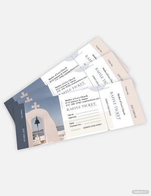 Church Raffle Ticket Template