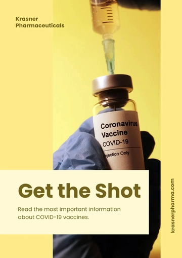 Free Covid Vaccine Magnet Template to Edit Online